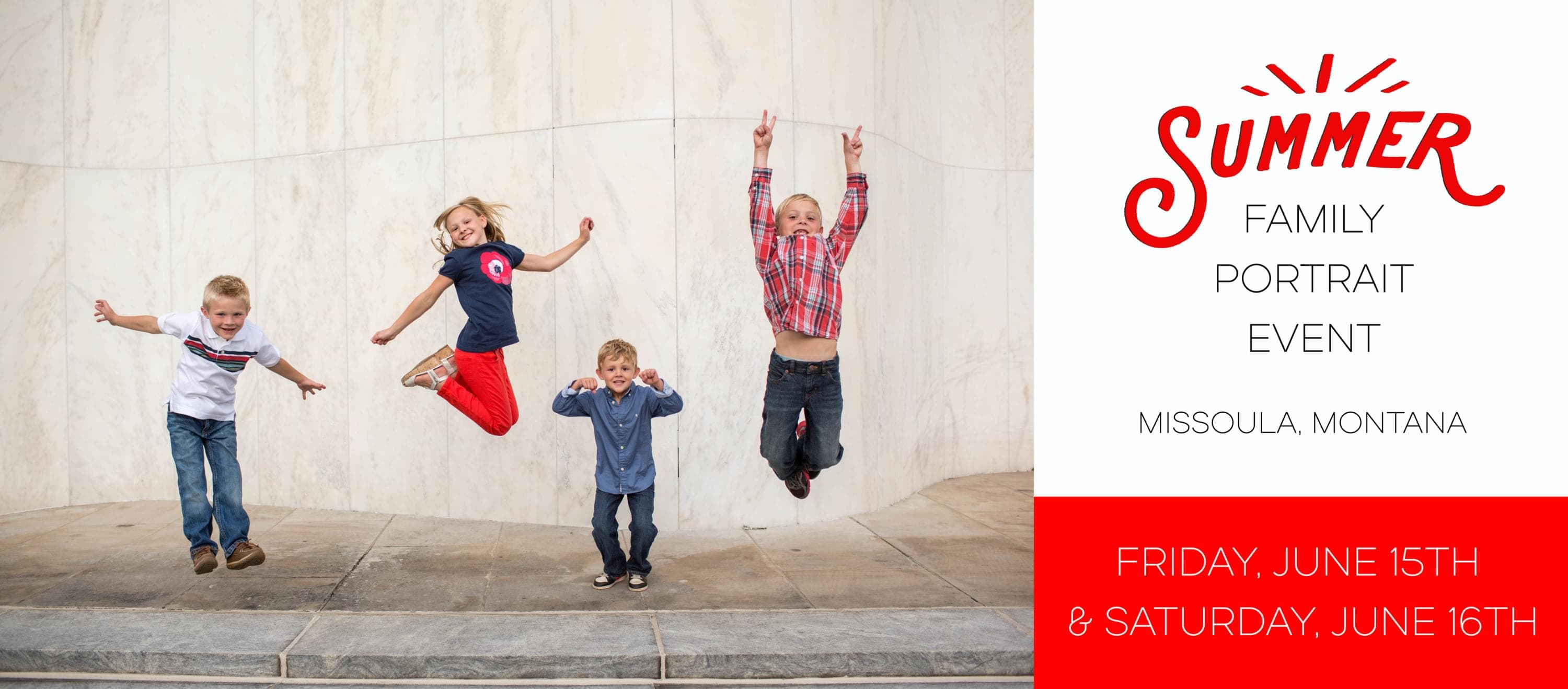 Family portrait session at Council Grove State Park